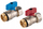 Valvul sferike mini Ferro KPEX16-BH, F16 me adapter 1/2", trup bronzi, blu