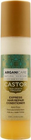 Balsam flokësh Arganicare Castor Express Effect, me vaj kastori dhe argani, 250ml
