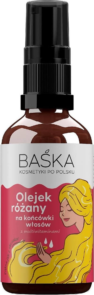 Vaj për majat e flokëve Baśka Cosmetics Polish Rose Oil, 50 ml