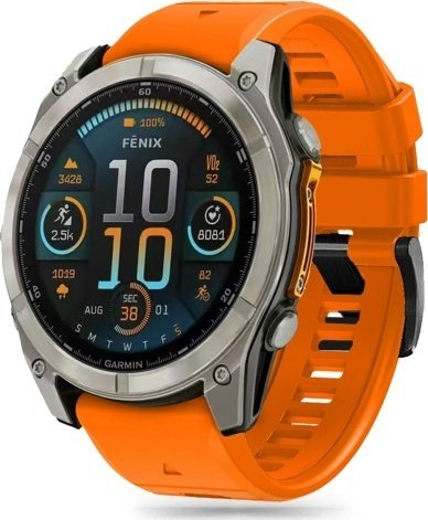 Rrip ore Tech-Protect Silicone Line, Garmin Fenix 47mm, silikon, portokalli