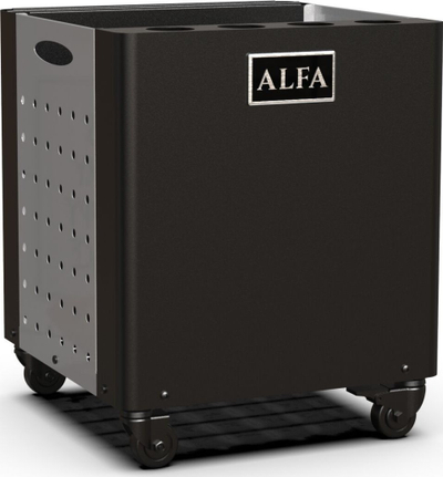 Stativ për BBQ Alfa Forni Dado Peel Holder, çelik, me rrota, gri