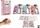 Set tatuazhesh ngjitëse për kalamaj Pro Kids Feminine Mix, 75 copë, të larshme, shumëngjyrëshe