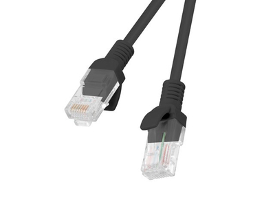 Kabllo Rrjeti Lanberg Cat5e – 15m, UTP, RJ-45 në RJ-45, CCA, e zezë