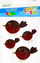 Stickers dekorativë Craft with Fun Birds, vetëngjitës, set 4 copë, shumëngjyrësh