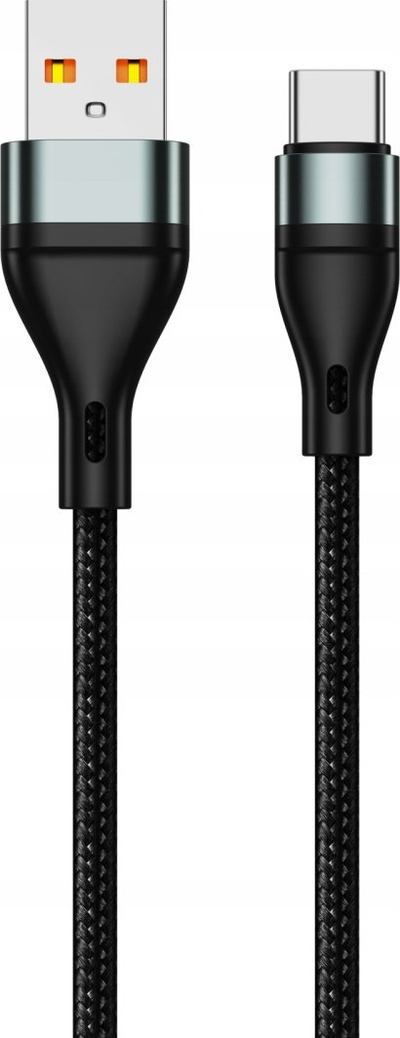 Kabllo USB në USB-C JELLICO B16, 1m, 3.1A, e zezë