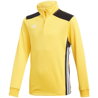 Тренинг блуза adidas Regista 18 JR, материјал climalite, со краток патент, жолта