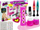 Set manikyri për kalamaj Lean Toys Nail Painting Set Glitter Dispenser, shpërndarës glitter-i, plastik, shumëngjyrësh