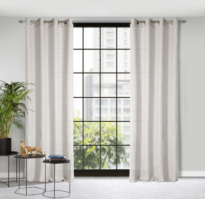 Perde Eurofirany Drape 386684, 140 x 250 cm, poliester, e bardhë