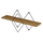 Raft muri Chantria 60x14x36Hcm (HM8934.11), zezë