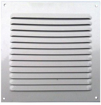 Grilë ventilimi Air Grill 15x15 cm, alumini 0.6 mm, e bardhë