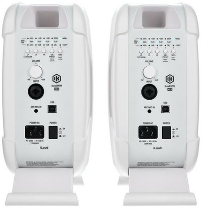 Monitorë studio IK Multimedia iLoud MTM MKII, çift aktiv, kompakt, të bardhë