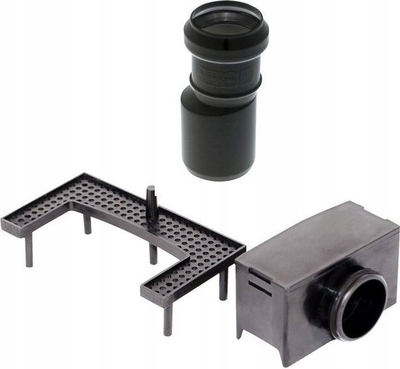 Syfon linear dushi Vendita Aveeo Posto 500, çelik inox AISI 304, kapak dyanshëm, argjendtë