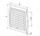 Grilë ventilimi Awenta TL14, 160x160mm, PVC, e bardhë