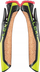 Doreza shkopinjsh Leki Nordic Shark, diametër 16mm, kork ergonomik, zezë jeshile