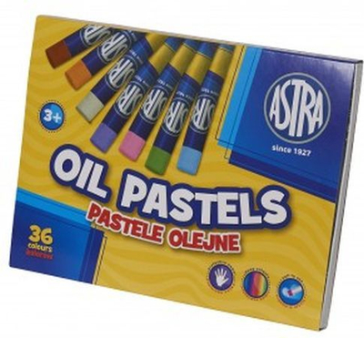 Pastelë vaji Astra Oil Pastels, set 36 ngjyra
