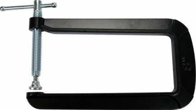 Shtrëngues tip C për dru Deep, 76 x 203 mm, gize, i zi