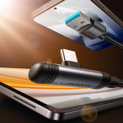 Kabllo USB Joyroom JR, USB A me USB C, 3A, 1.2m, e zezë