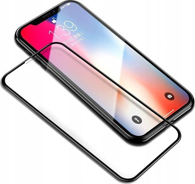 Xham mbrojtës 6D Samsung Galaxy A54 5G S23 FE, full cover, kornizë e zezë