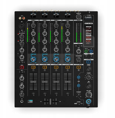 Mikсер за диџеј Reloop RMX-95, 4+1 канали, 24-bit аудио-интерфејс, црн