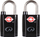 Dry i vogël TSA Lifeventure Mini Padlock, set 2 copë, i zi