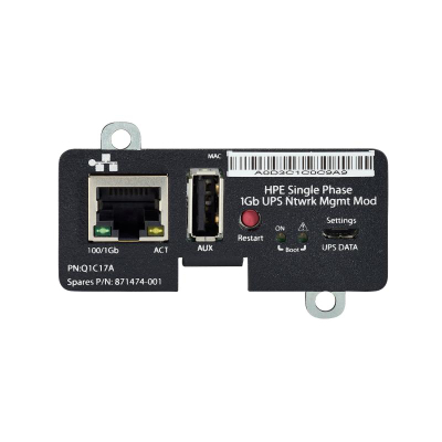 Modul menaxhimi rrjeti UPS HPE 1Gb, Single Phase, i zi