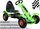 Гокарт со педали Racing XL, пневматски гуми, 50 kg, зелен