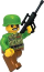 Lodër ndërtimi Blocki MyArmy Sachet, set ushtarak, me figurë dhe makinë, jeshile
