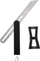 Matës këndesh Neo Square Adjustable, çelik inox dhe alumin, shabllon rregullues për dru, gri