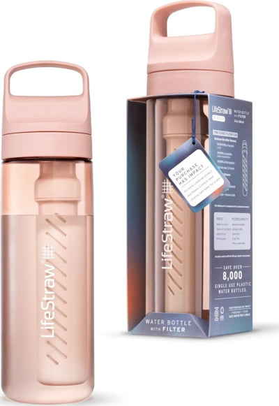 Shishe uji LifeStraw Go Series, 650 ml, me filtër, rozë
