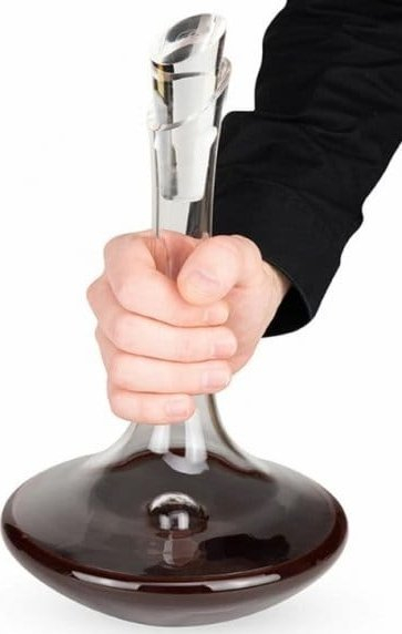 Karafë vere Peugeot Ibis Magnum, për verë të kuqe dhe të bardhë, qafë e gjatë, transparente