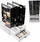 Organizues bizhuterish AG119F, 5 sirtarë, akrilik transparent, i zi