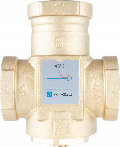 Valvul termostatike Afriso ATV 553, DN32 Rp1 1/4", kvs 9, 45°C