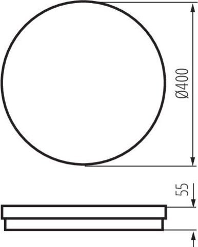 Plafonier LED Kanlux BENO ECO 40W CCT, IP65, e bardhë mat