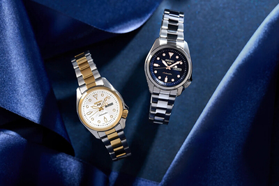 Orë dore për femra Seiko 5 Sports Automatic SRE004K1, e artë/argjendtë