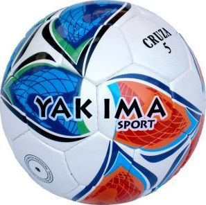 Top futbolli Yakima Sport Cruza 100095, madhësia 5, poliuretan, i bardhë shumëngjyrësh