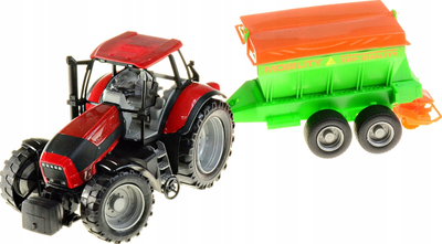 Lodër traktor me rimorkio shpërndarëse, 48cm, plastikë, shumëngjyrësh