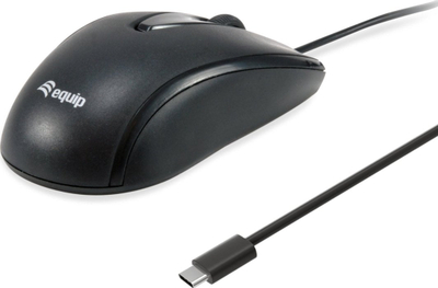 Mouse USB Equip 245116, USB C, i vogël, i zi