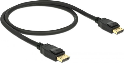 Kabllo Delock DisplayPort - DisplayPort, 0.5m, e zezë