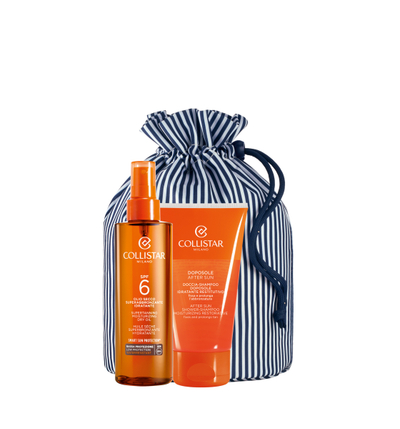 Set dhuratë Collistar Supertanning, vaj i thatë hidratues SPF 6, 200 ml + 150 ml