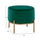 Stol Sinta HM8638.03 42×42×38 cm, gjelbër/ ari