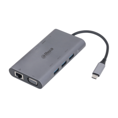 Docking station USB Dahua TC39, shumë porta, gri