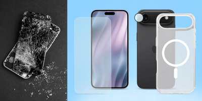 Set 3n1 aksesorë Roobix Clarion MagSafe për iPhone 17 Air, kejs transparent, xham mbrojtës, mbrojtës lente kamerash