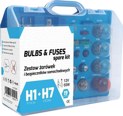 Set llampa dhe siguresa AMiO 01498, 12V, halogjene, transparent