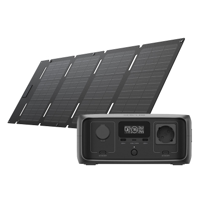 Stacion energjie portativ EcoFlow River 3 UPS, 245Wh, panel diellor 45W, i zi