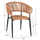 Kolltuk alumini Eulo 55,5x63,5x78Hcm (HM5783.13), zezë/ bezhë