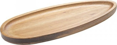 Pjatë druri oblong, 12.5x30cm, natyrale
