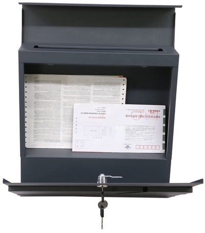 Kuti postare Stabilus MAIL BOX PW-612-6, çelik, 37x10.5x36.2cm, gri e errët