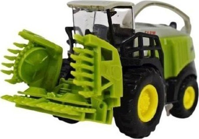 Lodër traktor-kombajn Claas, model metal, 14cm, me ngjyra të ndryshme