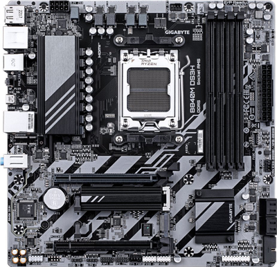 Pлоча Gigabyte B840M DS3H, DDR5, 2x M.2 PCIe 4.0, црна