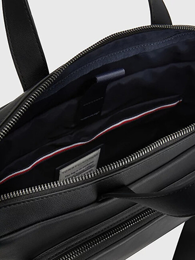 Çantë laptopi Tommy Hilfiger, e zezë